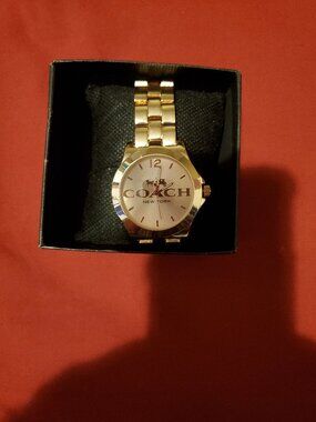 NEW YORK COACH STAINLESS STEEL 6123 WRIST WATCH